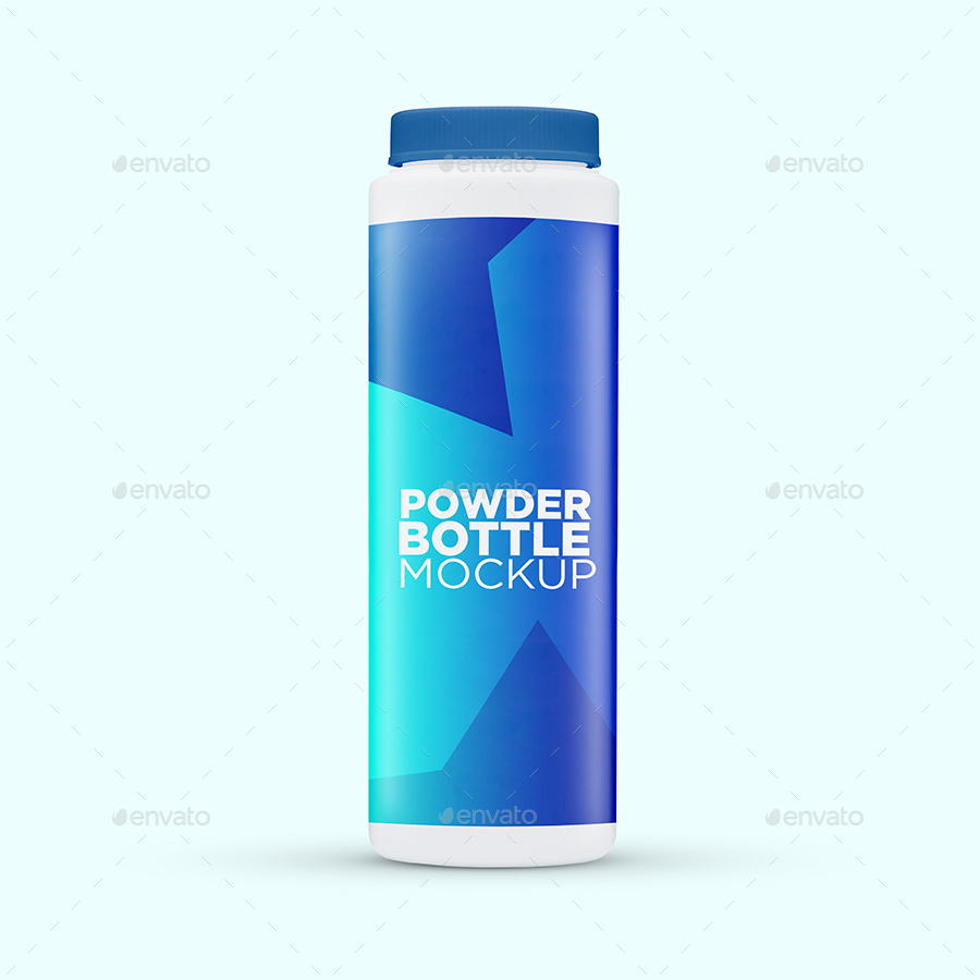Plastic Powder Bottle Mockup, Graphics GraphicRiver